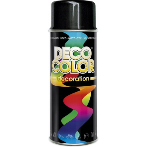 DECO COLOR CZARNY POŁYSK 400ML RAL 9005 DECO COLOR CZARNY POŁYSK 400ML RAL 9005