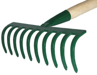 GRABKI MAŁE 8 ZĘBNE OPRAWIONE 60CM