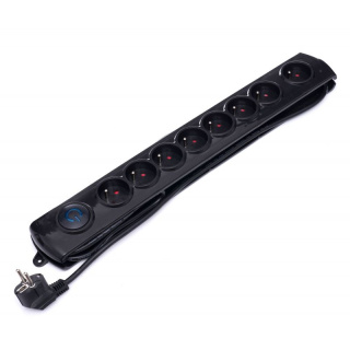 PRZEDŁUŻACZ 1,5M 8GNIAZD USB