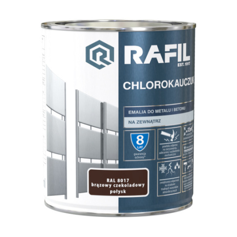 RAFIL CHLOROKAUCZUK BRĄZ CZEKOLADOWY RAL8017 0,75L