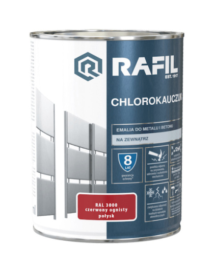RAFIL CHLOROKAUCZUK CZERWONY OGNISTY RAL3000 0,75L